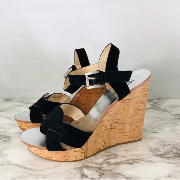 Michael Kors Shoes - MICHAEL KORS MK   ankle strap wedge shoe